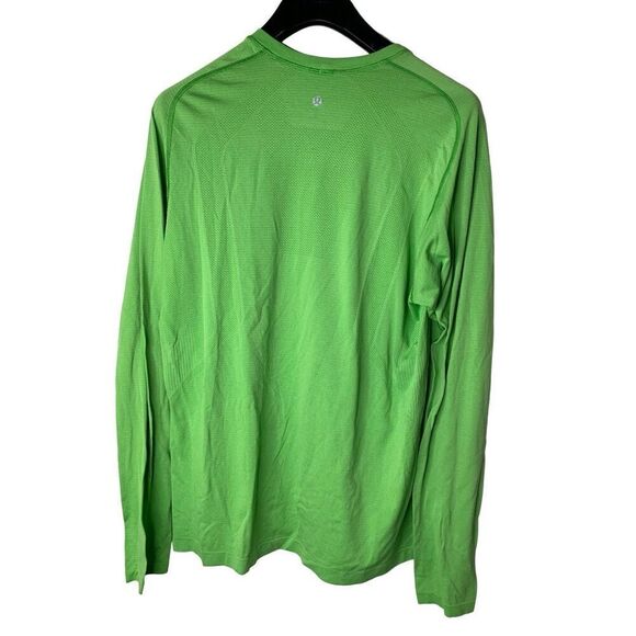 Lululemon long sleeve athletic running gym shirt green men's size XL - Picture 2 of 4